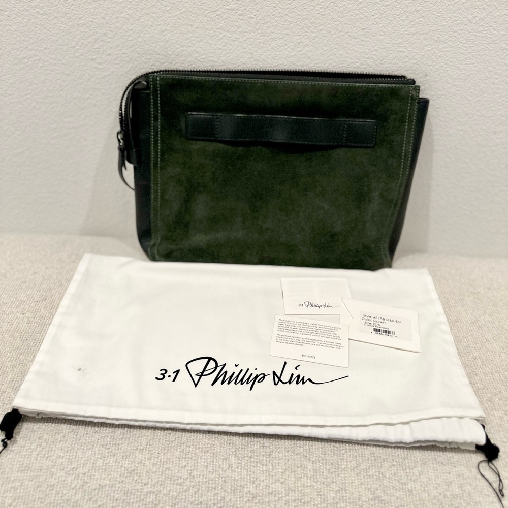 3.1 PHILLIP LIM Suede/Leather Clutch/Bag